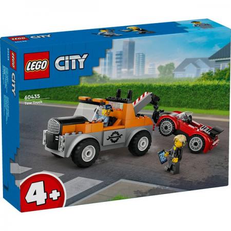LEGO City Sleepwagen en sportautoreparatie - 60435-NEW (60435) — 101 stukjes, huren vanaf €1,25/week