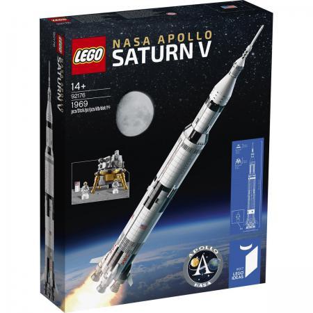 LEGO Bouwstenen 1000-2000 Ideas NASA Apollo Saturn V - 92176A (92176A) — 1.969 stukjes, huren vanaf €9,75/week