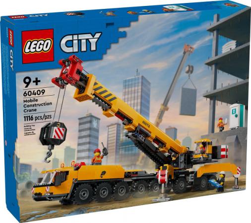 LEGO City Gele mobiele bouwkraan - 60409-NEW (60409) — 1.116 stukjes, huren vanaf €6,75/week