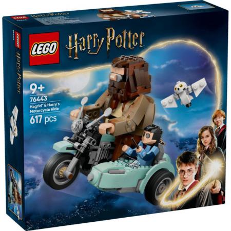 LEGO Bouwstenen 0000-1000 Harry Potter Hagridâ„¢ en Harry's rit op de motor (76443) — 617 stukjes, huren vanaf €3,25/week