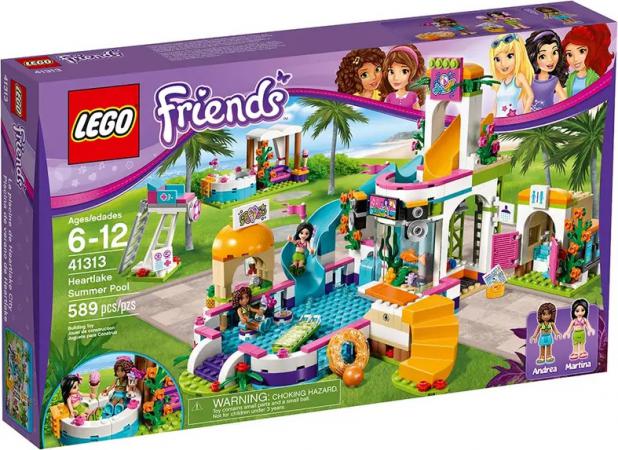 LEGO Friends Heartlake zwembad (41313) — 579 stukjes, huren vanaf €3,00/week