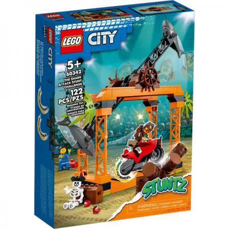 LEGO City De haaiaanval stuntuitdaging (60342) — 105 stukjes, huren vanaf €1,00/week