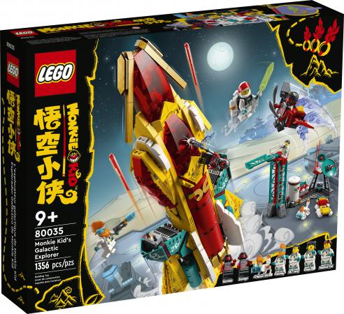 LEGO Bouwstenen 1000-2000 Monkie Kid's ruimteraket (80035) — 1.356 stukjes, huren vanaf €8,25/week