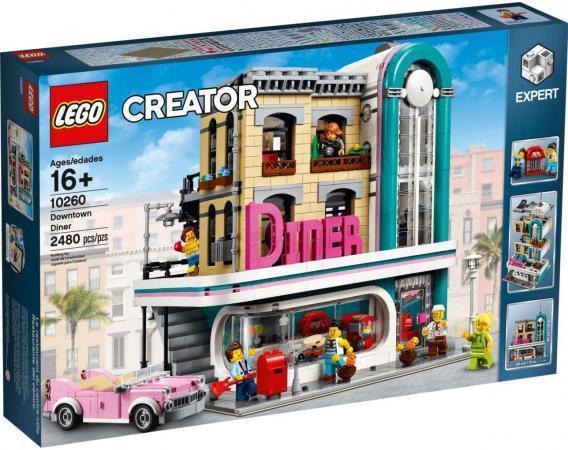 LEGO Bouwstenen 2000-3000 Creator Expert Diner in de Stad - 10260L (10260L) — 2.454 stukjes, huren vanaf €11,75/week