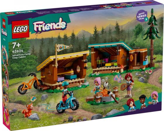 LEGO Friends Avonturenkamp knusse boshutten - 42624-NEW (42624) — 437 stukjes, huren vanaf €3,25/week