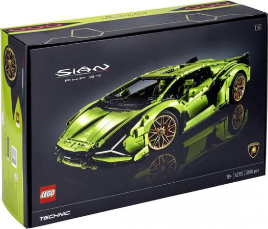 LEGO Bouwstenen 3000-4000 Technic Lamborghini Sian FKP 37 - 42115A (42115A) — 3.696 stukjes, huren vanaf €11,75/week